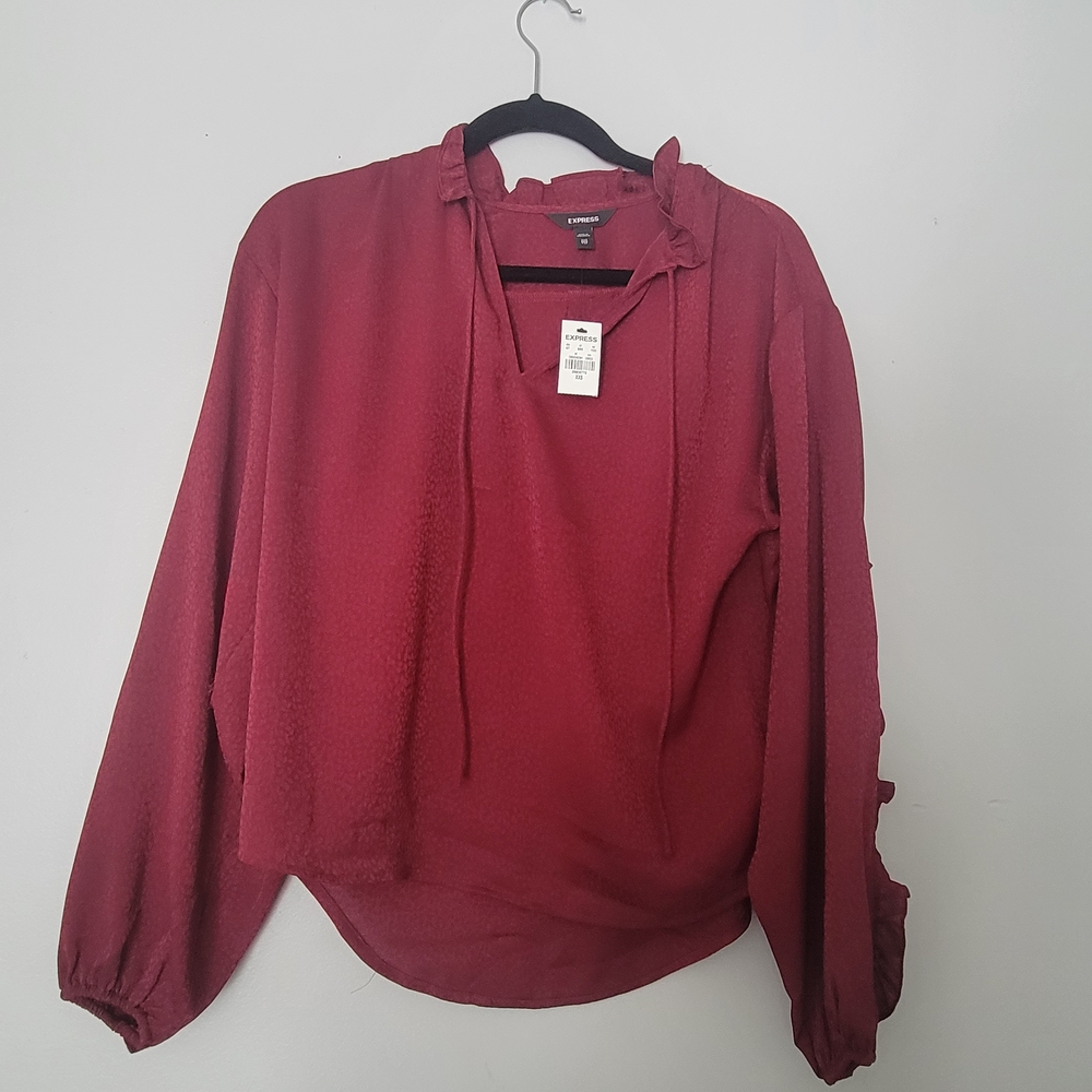 Express Deep Red Women's Blouse